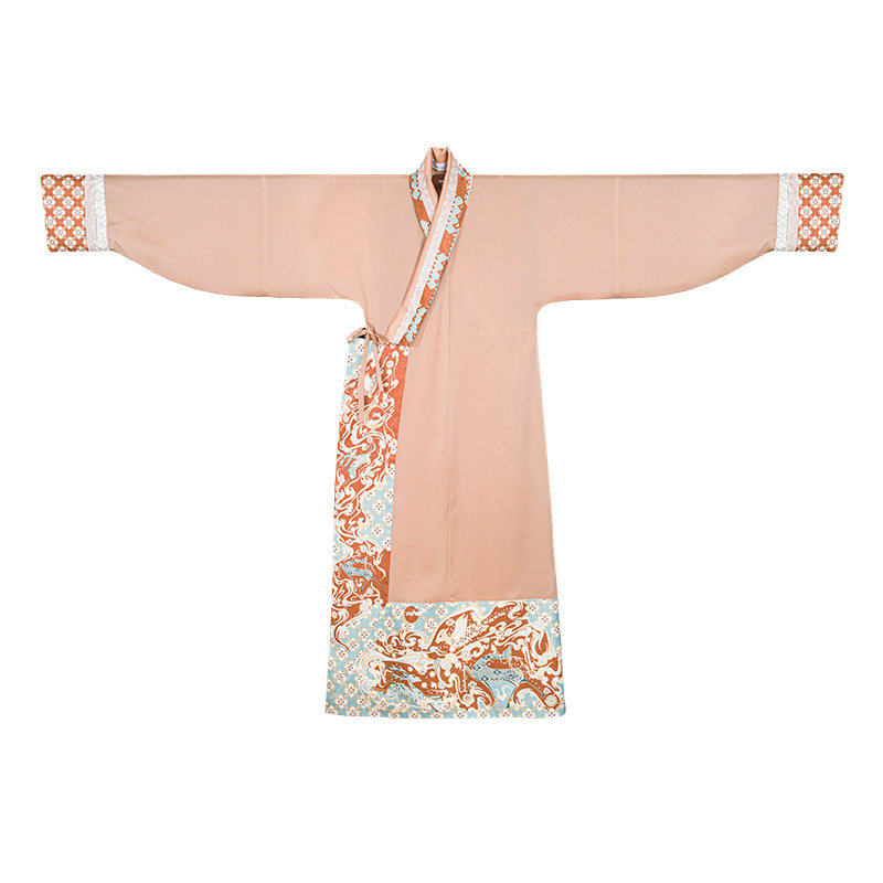 钟灵记吹雪交领直裾素纱单衣腰带宫绦绣花国风汉服