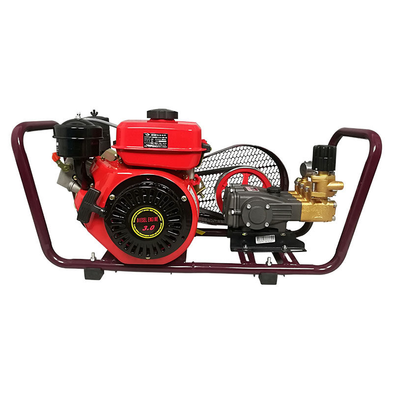 欧森担架式稻田农药柴油打药机农用机动高压喷雾器园林喷雾清洗机