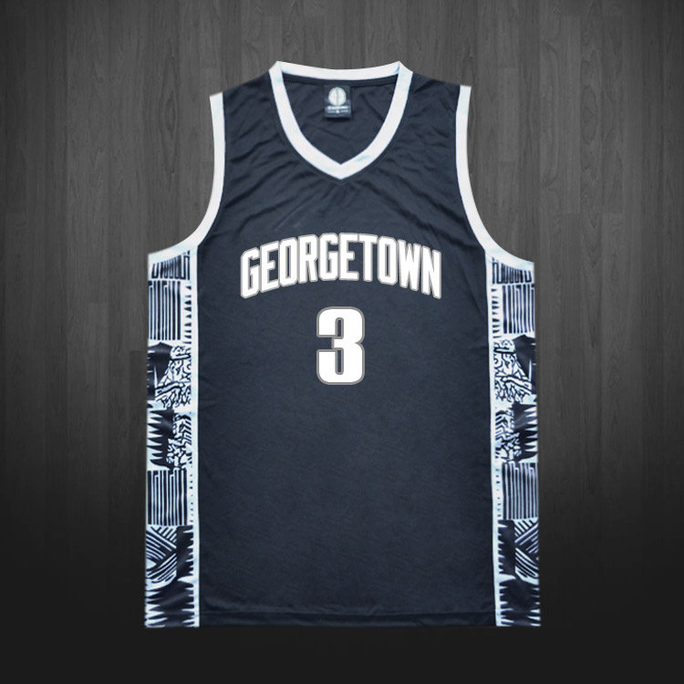 篮球个性化比赛服乔治大学男女套装球衣训练队服篮球服
