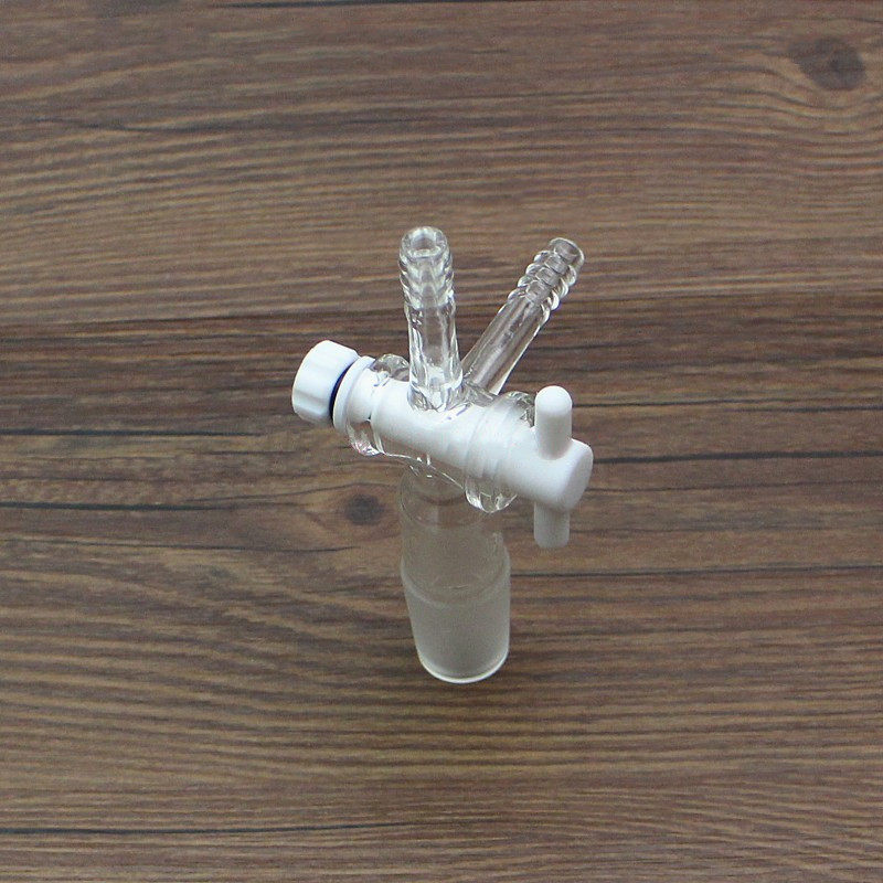 三通标口活塞19242934定制四氟具玻璃节门接头实验管类