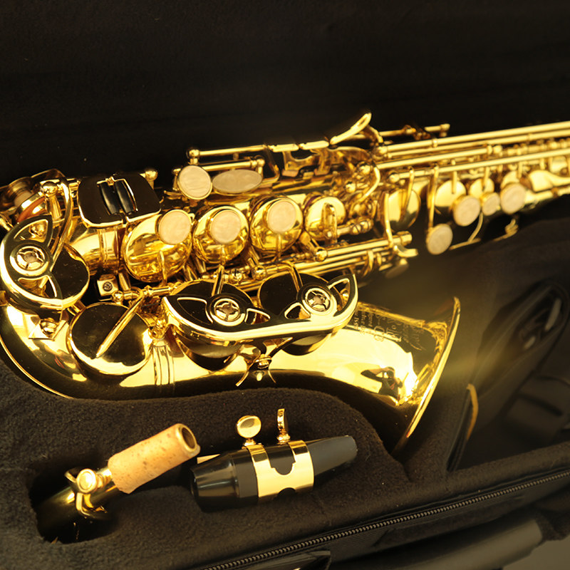 萨克斯德国roffee儿童初学者高音调小弯管萨克斯风