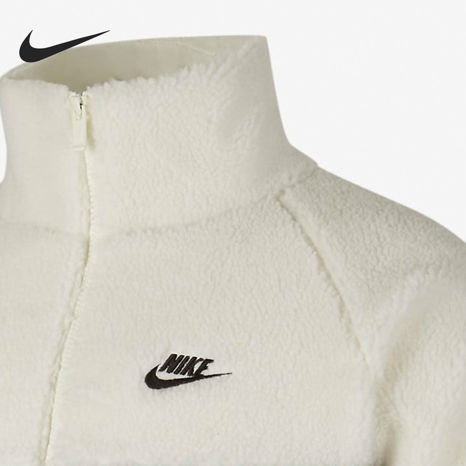 nike耐克正品sportswear夹克外套大勾logo摇粒绒dh2474运动茄克