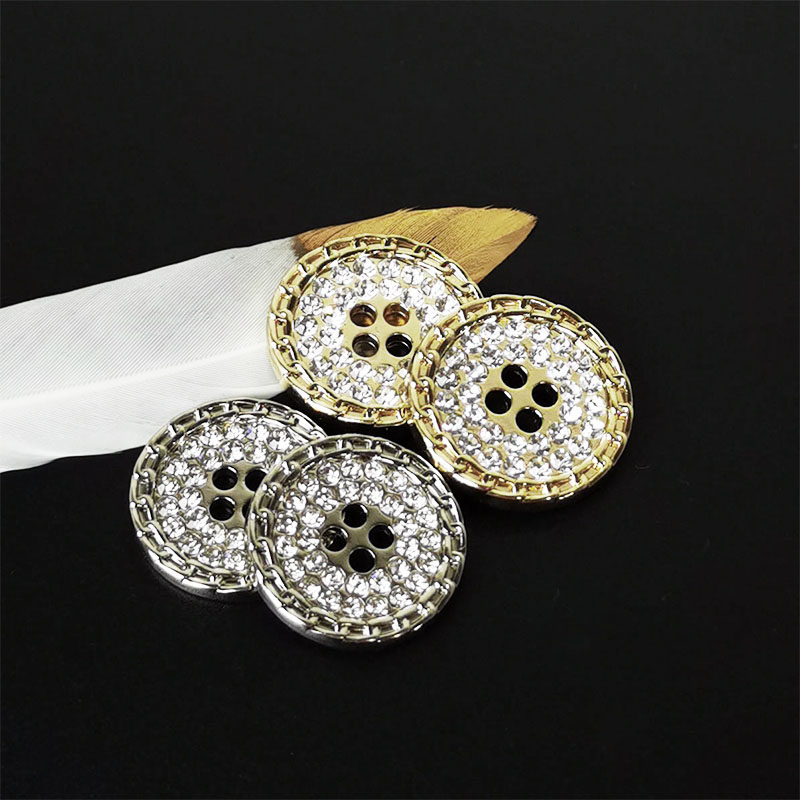 金属衣服质感女开大衣装饰百搭扣子西装西服纽扣