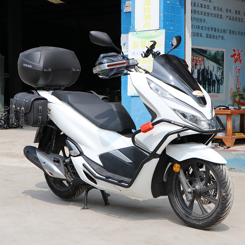 适用于本田pcx150边包边箱挎包复古侧包防水快拆摩托车尾箱