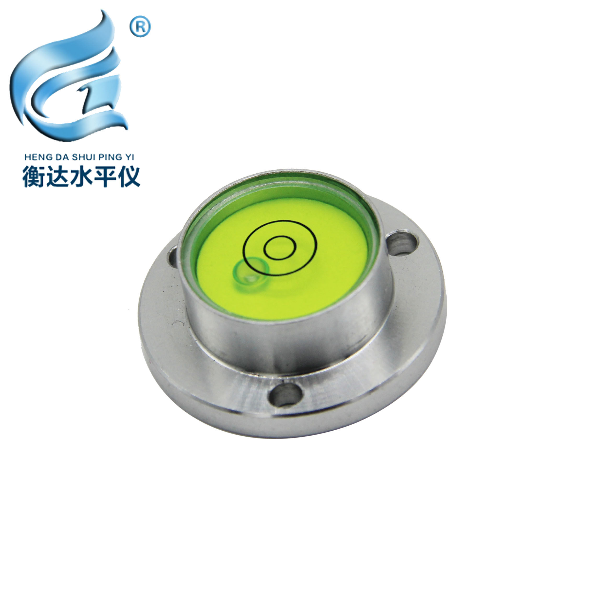 高精度气泡水平仪小型牛眼水准仪金属圆形水准迷你水平仪