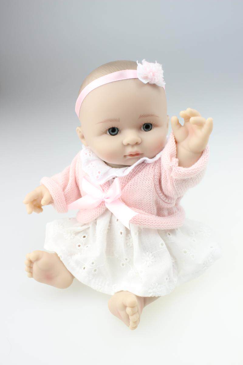 娃娃25厘米仿真迷你精美节日礼物玩具婴儿洗澡娃娃