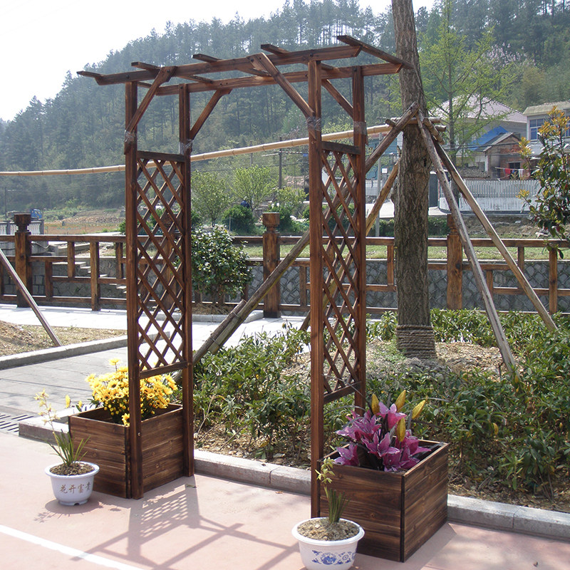防腐户外园艺种植葡萄架秋千凉亭爬藤藤架拱门花架