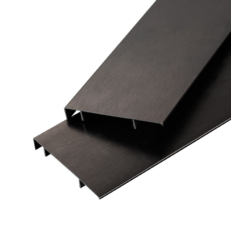 橱柜黑色地脚线铝合金金属踢脚线4cm5cm6cm8cm10cm极简极窄边拉丝
