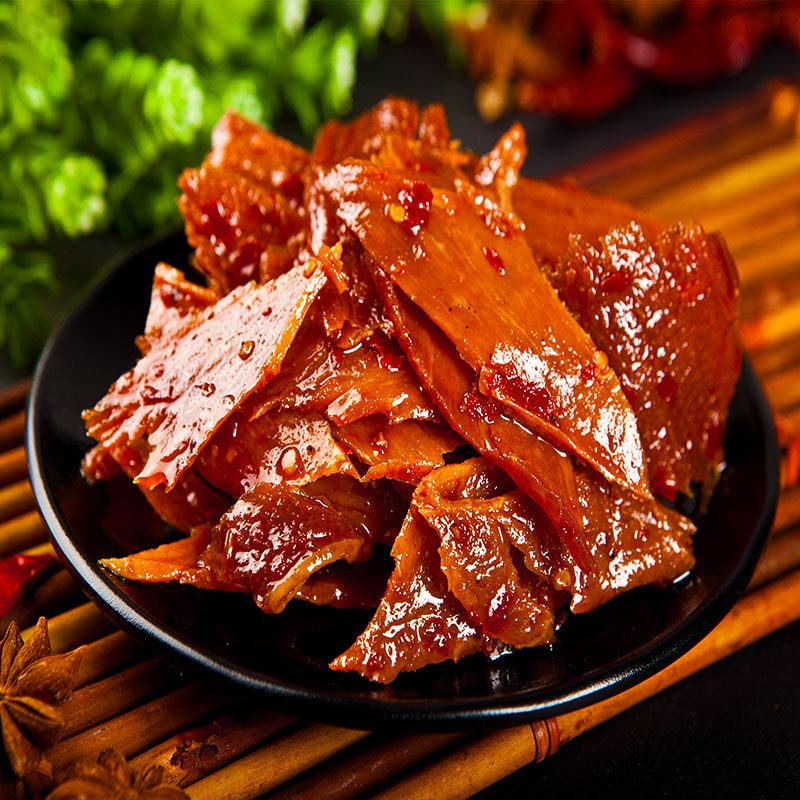 杨矮子酱板肉245g湖南特产安乡杨矮子麻辣肉香辣休闲猪肉脯零食优惠券