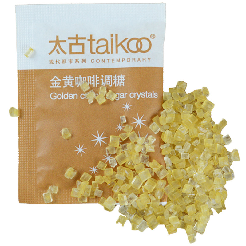 咖啡taikoo太古金黄调糖黄糖包伴侣专用砂糖5gx50黄糖包