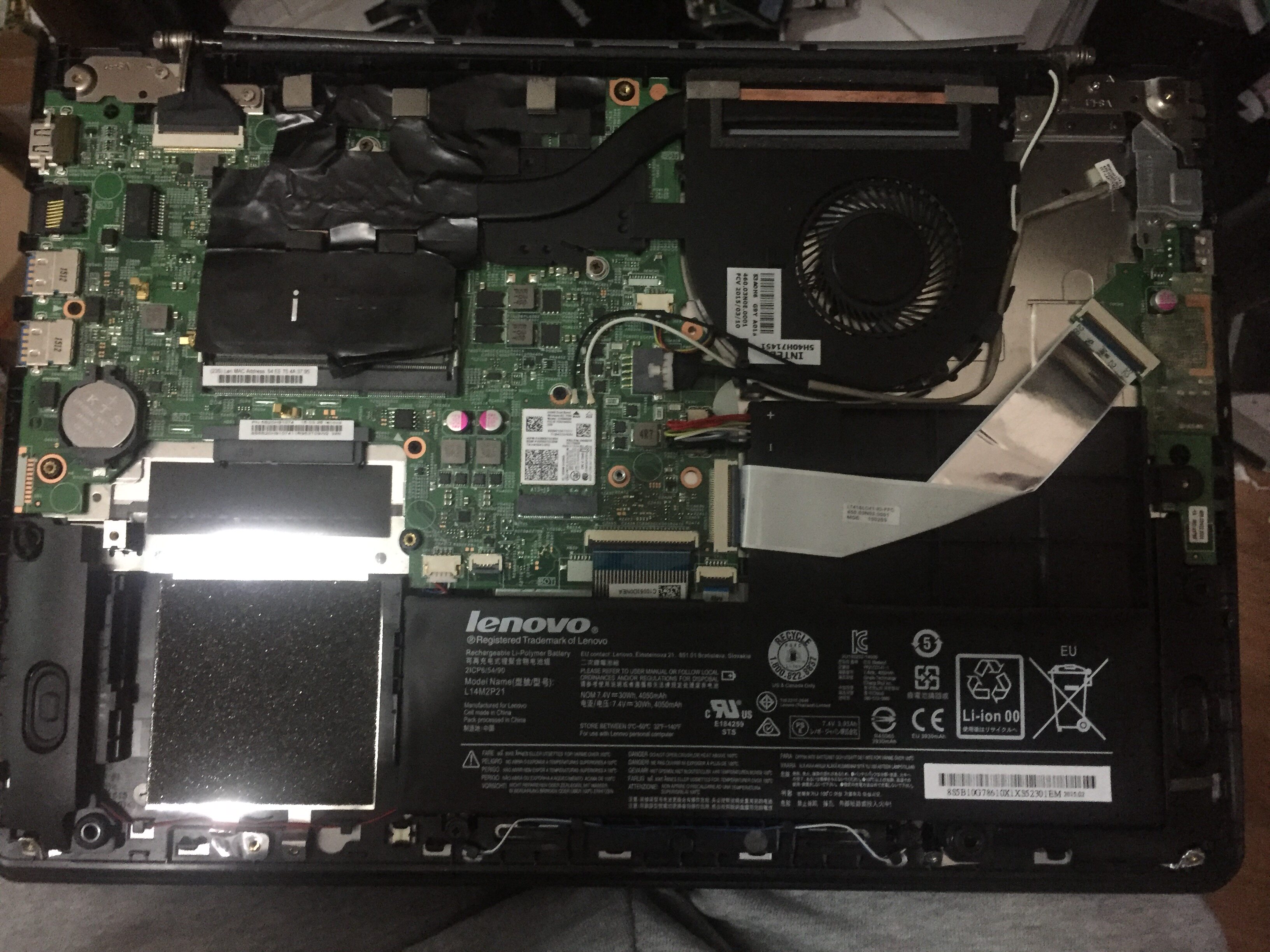 联想s41-70m屏轴屏线触摸无线网卡散热器电池开关usb笔记本零部件