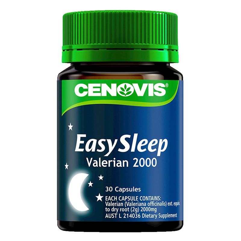 睡眠澳洲cenovis缬草胶囊30粒2000mg草本助眠安眠其它植物提取物