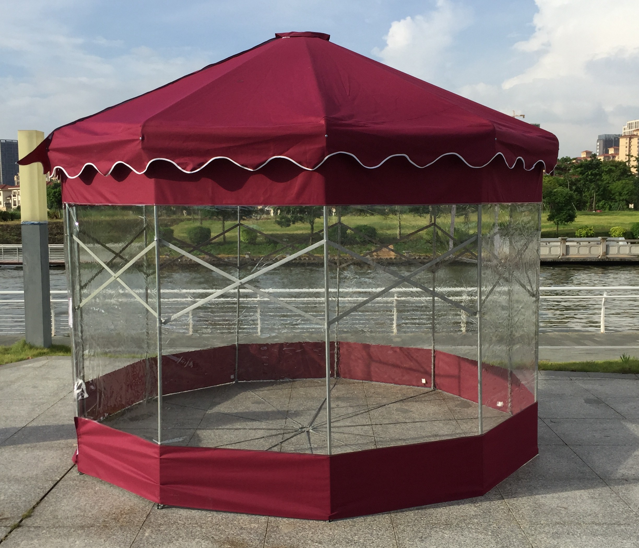 户外蒙古包帐篷农家乐大排档夜市摆摊雨棚折叠移动遮阳篷