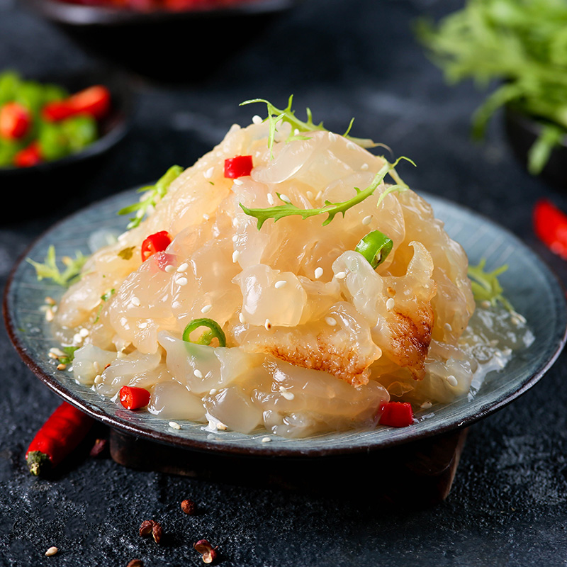 水味源 海蜇头即食凉拌海蜇头海蜇丝海蜇皮200g袋山东烟台特产