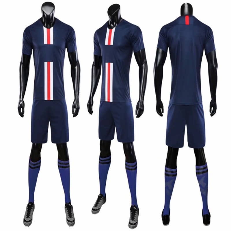 成人足球服队训练队服比赛服短袖球衣短款套装足球服