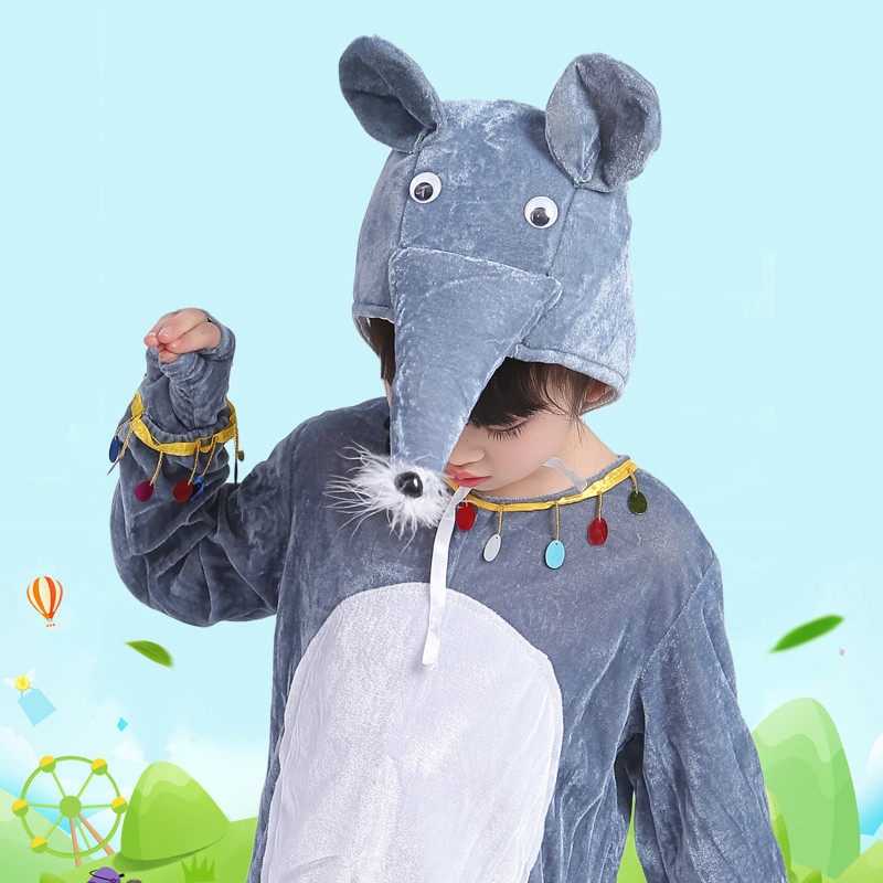 小老鼠儿童动物服装演出服幼儿园辣椒表演老鼠嫁女儿童演出服