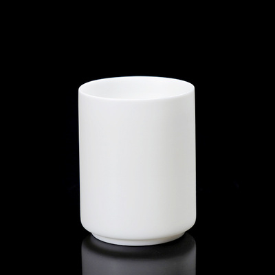 德化羊脂玉白瓷茶杯个人泡茶杯会议家用陶瓷水杯手工主人杯中国白