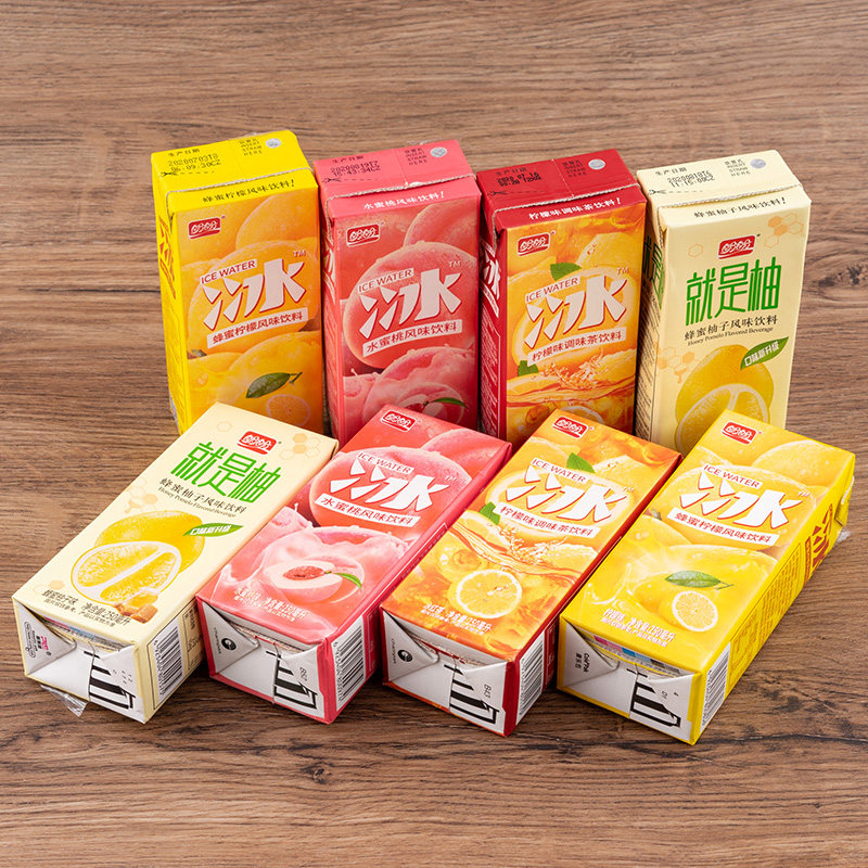 盼盼水蜜桃冰红茶饮料250ml*24盒蜂蜜柠檬茶清凉果汁味饮品整箱