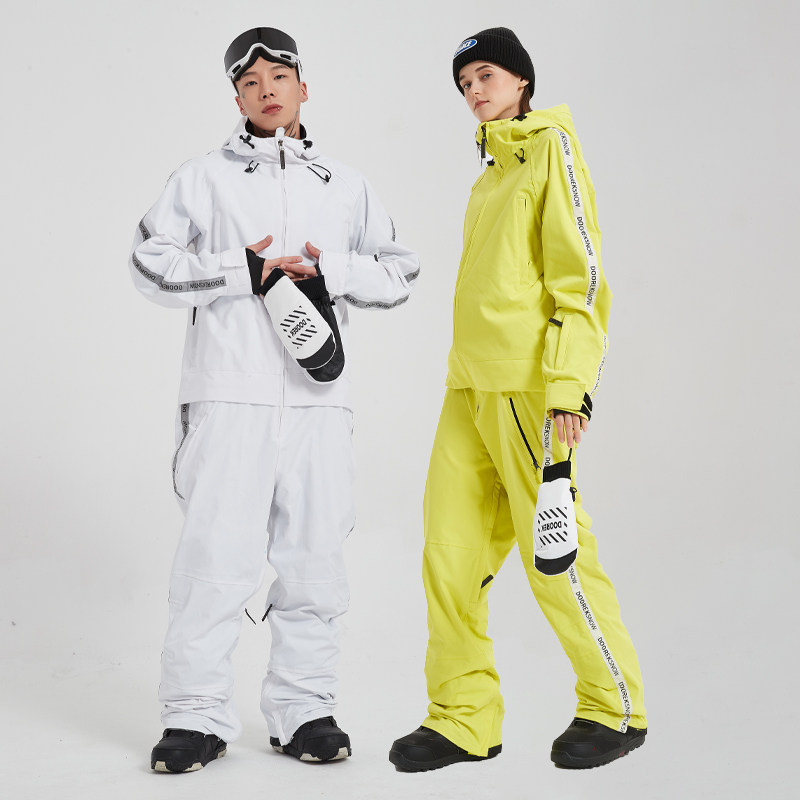 22doorek新款单板蒂芙蒂芙尼尼蓝连体滑雪服保暖套装滑雪衣裤套装