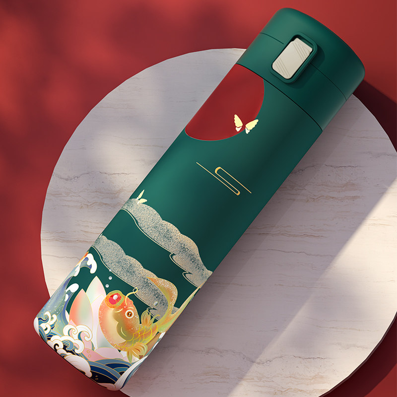 智能保温杯男女控温茶杯杯子创意个性潮流国潮便携保温杯