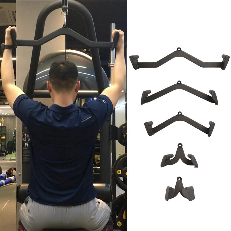 坐姿划船高位下拉把手拉背器低拉飞鸟练背健身拉力绳