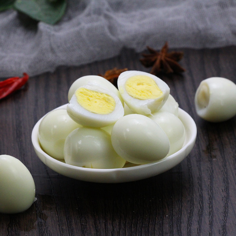 去壳鹌鹑蛋商用清水熟蛋新鲜去皮鸟蛋火锅食材2.5kg5斤麻辣烫串