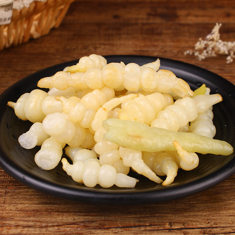 促销 爽脆泡椒宝塔菜泡菜500g草石蚕贵州特产泡菜咸菜