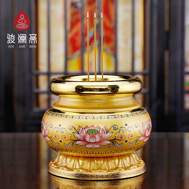 佛具用品大全供奉套装家用供佛香炉供水水杯摆件