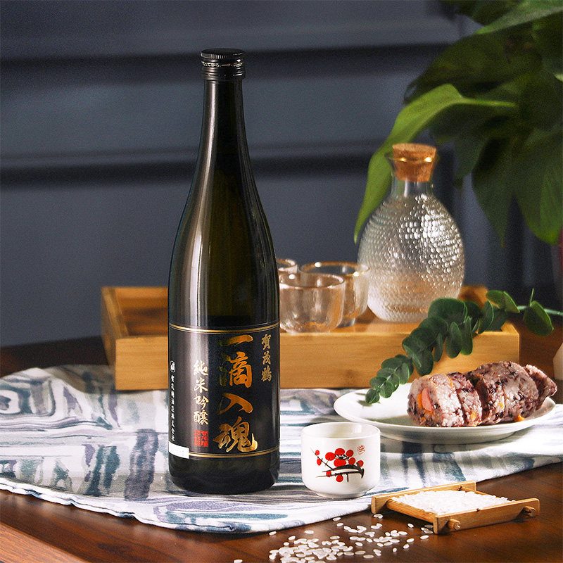 清酒一滴入魂纯米吟酿18l日本原装进口贺茂鹤发酵清酒