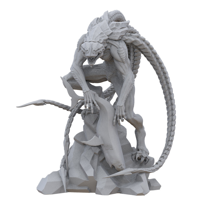 3d打印图纸机器人蝎刺摆件模型gk树脂白模3d打印服务