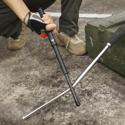 钢笔自动机械伸缩车载防身武器小巧便携女子打架辊棒三节甩棍 原价248