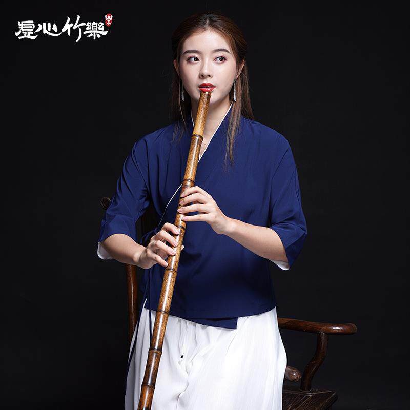 珍藏孔洞吹箫萧笛高档紫竹乐器素萧古风演奏箫