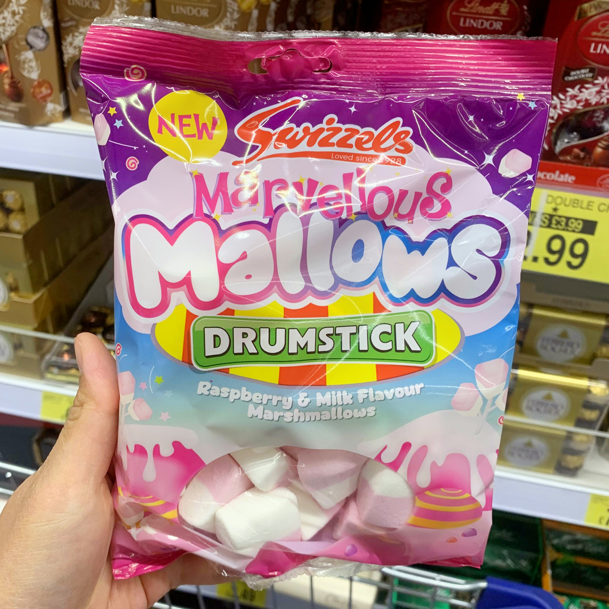 小红书同款英国drumstick酸味水果橡皮糖泡泡糖樱桃苹果传统糖果