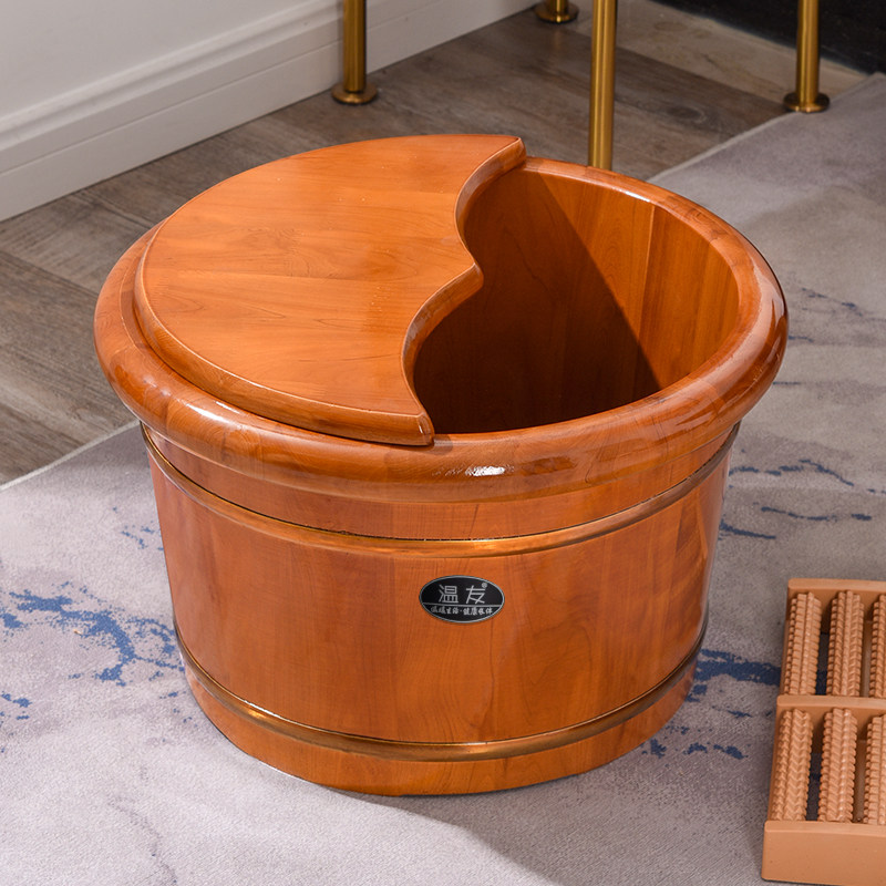 脚盆香柏柏木泡脚桶过小小腿家用木质洗脚桶实足浴盆
