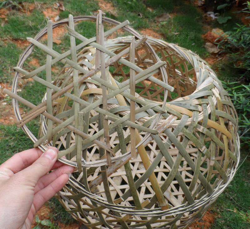 竹编家禽鸡笼农家乐农庄饭店餐馆摆件摆设大厅竹编