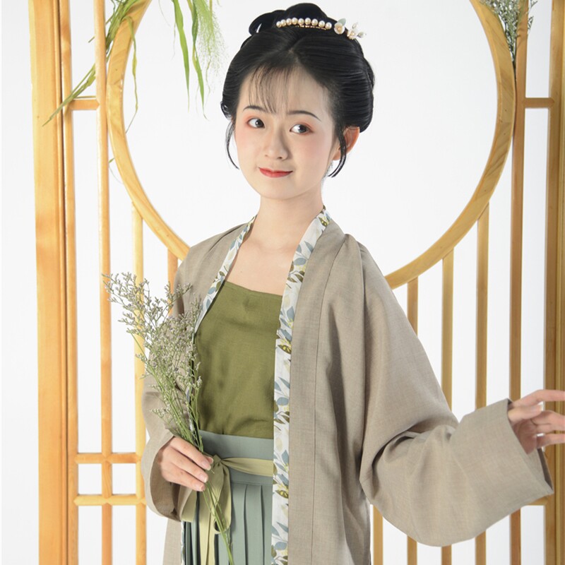 【镜水桐光】三角褶宋抹10色吊带通勤春夏宋制汉服china&tea1.