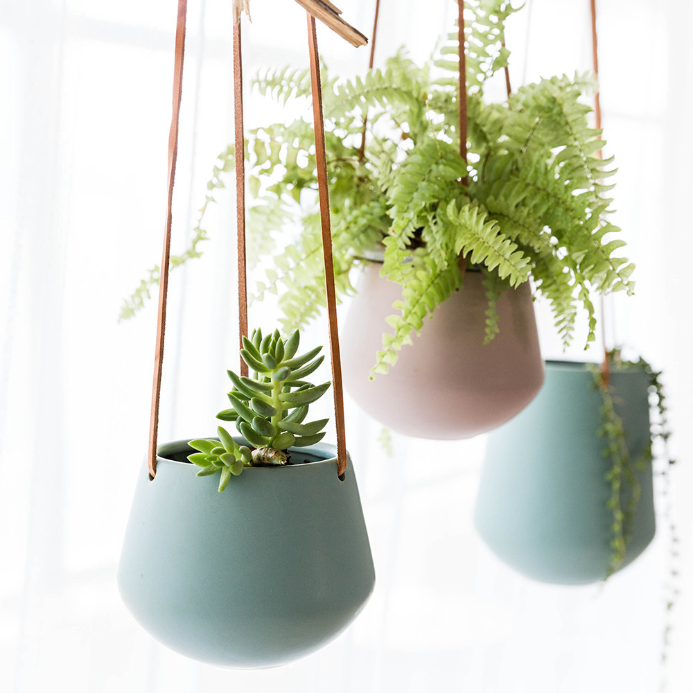 花盆摩登主妇垂吊盆花悬挂盆栽家用浇水懒人花瓶花盆