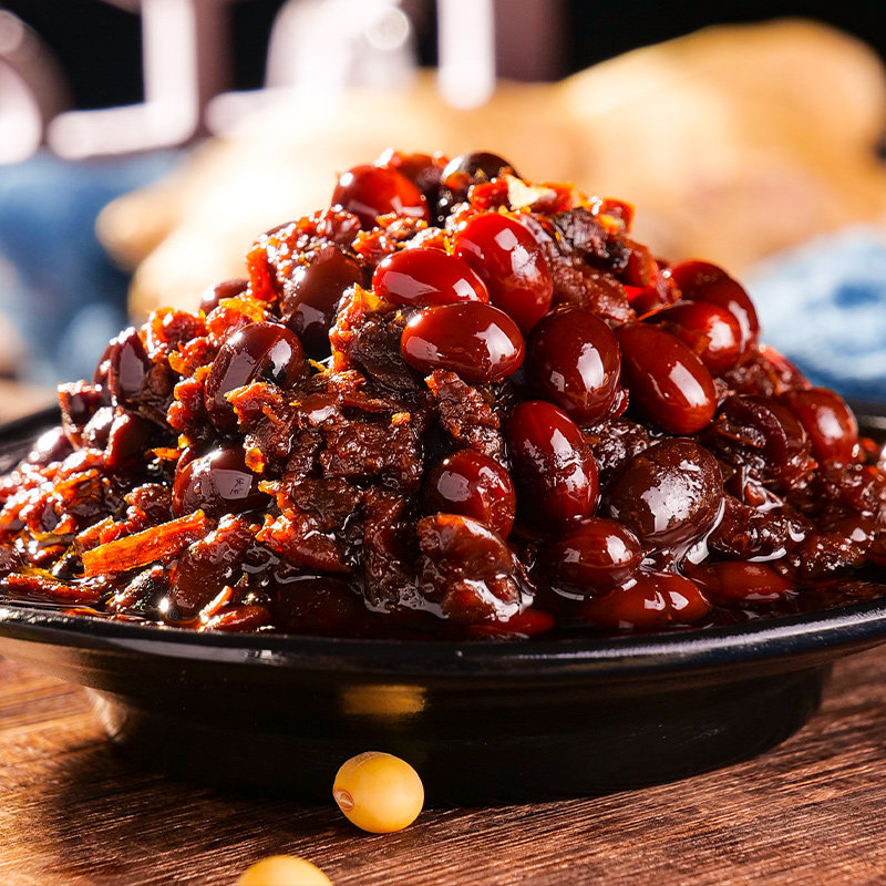 酱豆河南300g自制农家豆酱黄豆酱特产豆子香菇豆瓣酱