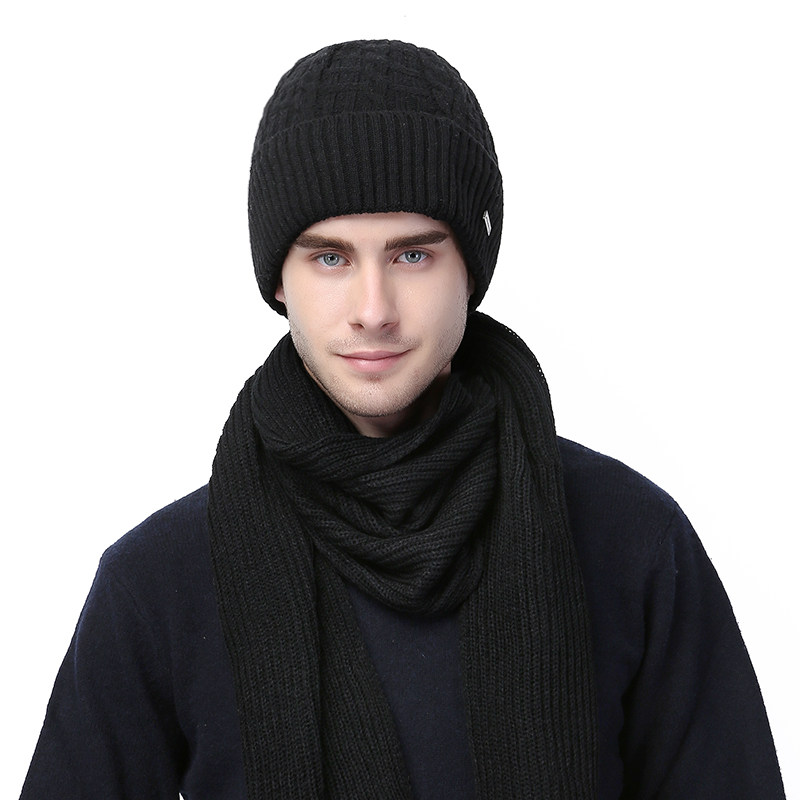 男士帽子冬季羊毛线帽加厚保暖青年针织包头帽男冬天韩版防寒冷帽