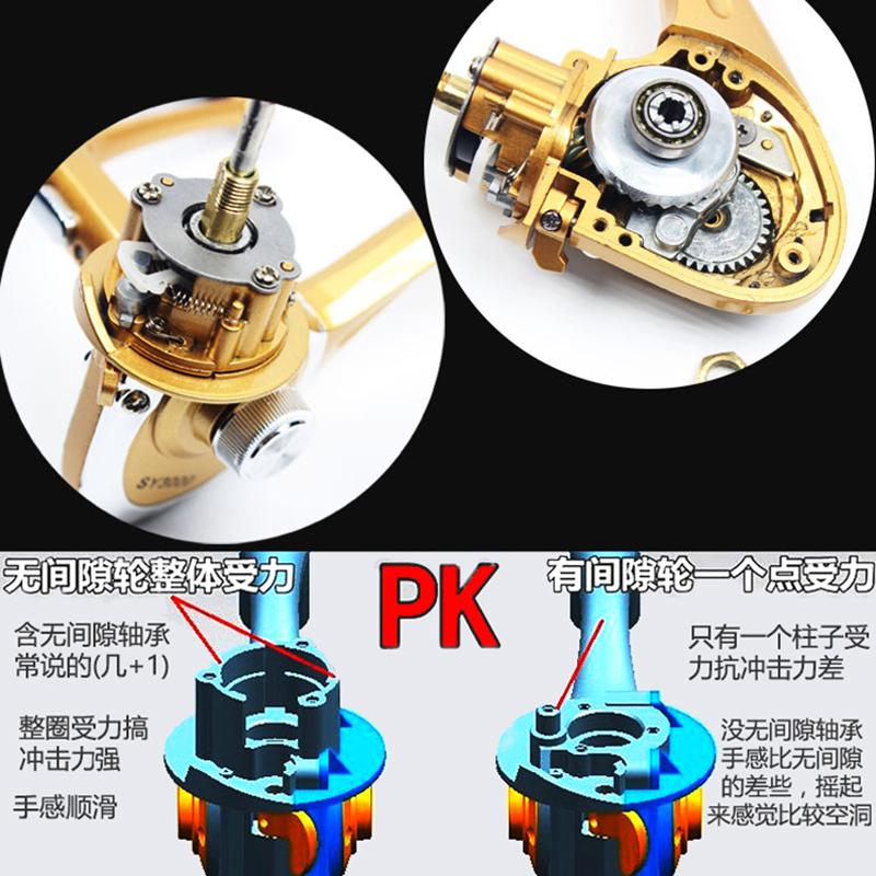 渔轮佳宁间隙金属头线杯抛竿轮车轮海竿轮鱼线轮