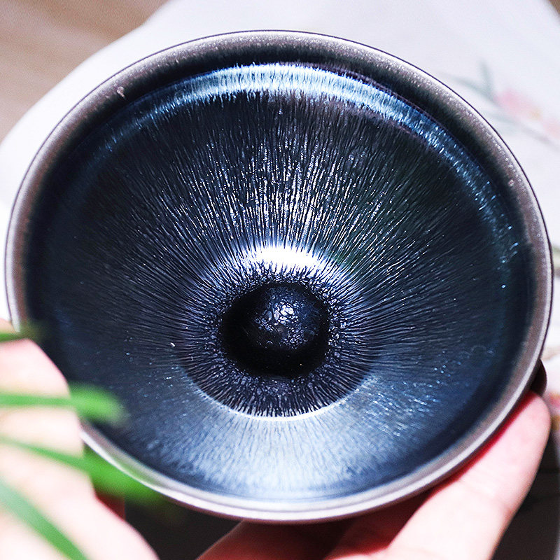 器物茶杯兔毫官帽油滴茶盏手作盏杯主人杯单杯品茗茶杯