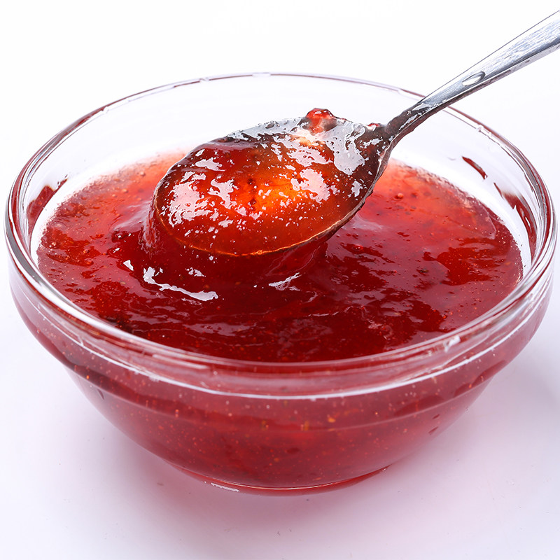 新仙尼草莓果泥果酱原料桶装果味果肉蛋糕面包酱奶茶店专用