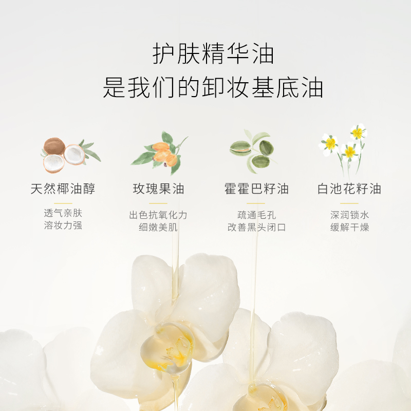 LAN兰天然水感植物卸妆油敏感肌脸部深层清洁眼唇卸妆水乳膏图2
