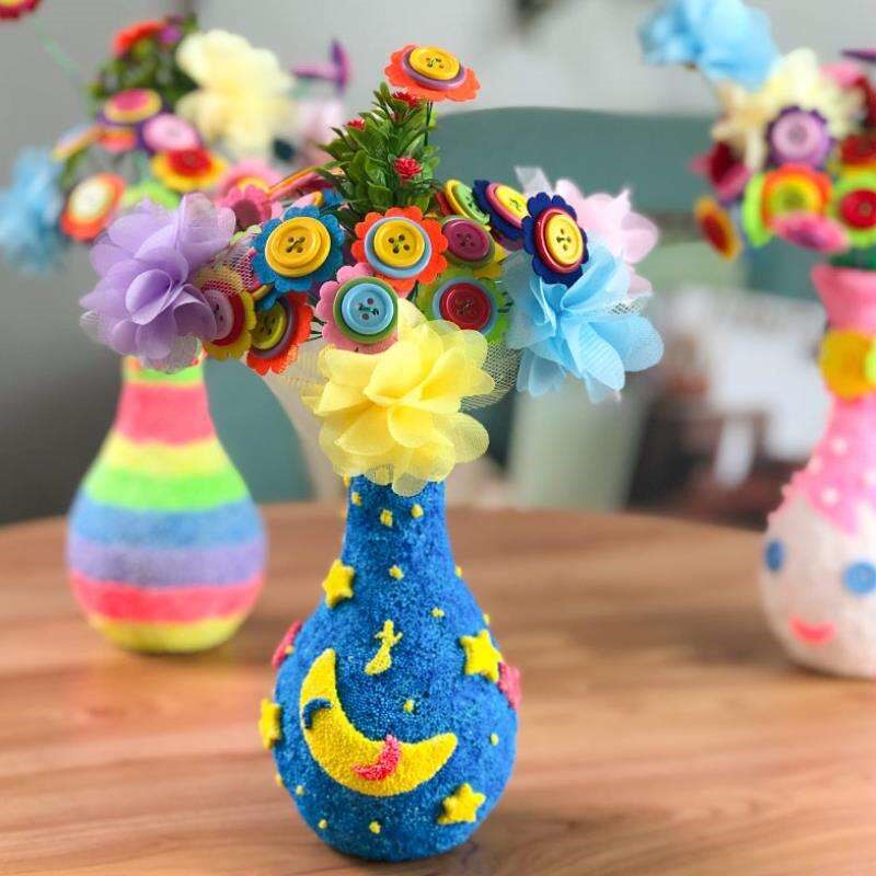 美工区区域材料大班半成品幼儿园美工区半成品手工艺术品自制儿童