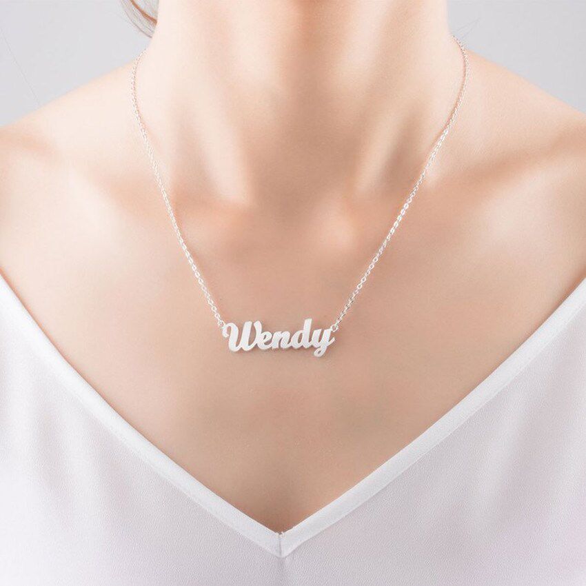 stainlesssteelchokercustomnamenecklacepersonalizedje项链