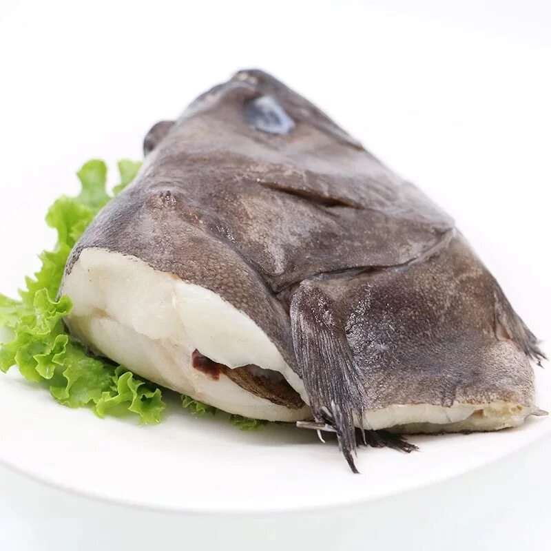 俄罗斯鲽鱼头新鲜深海野生冷冻大号蝶鱼头剁椒鱼头碟鱼头鸦片鱼头