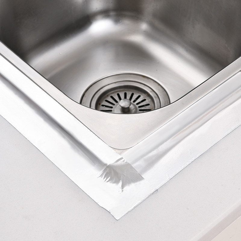 厨房水槽灶台台美缝贴燃气灶边缝贴边防水防油厨卫防水贴