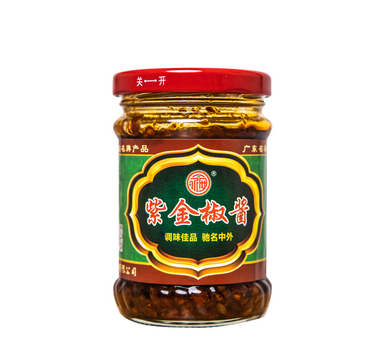 紫金永安椒酱辣椒酱广东河源客家特产瓶装辣酱辣椒酱