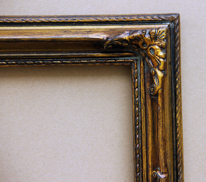 油画外框复古实木木框定做画框镜框金色做旧相框