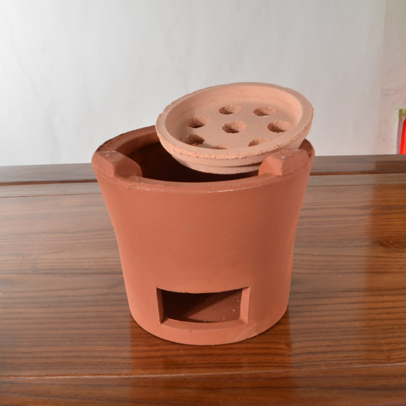 红泥火炭炭炉手工茶炉橄榄碳炉小火炉木炭风炉茶道